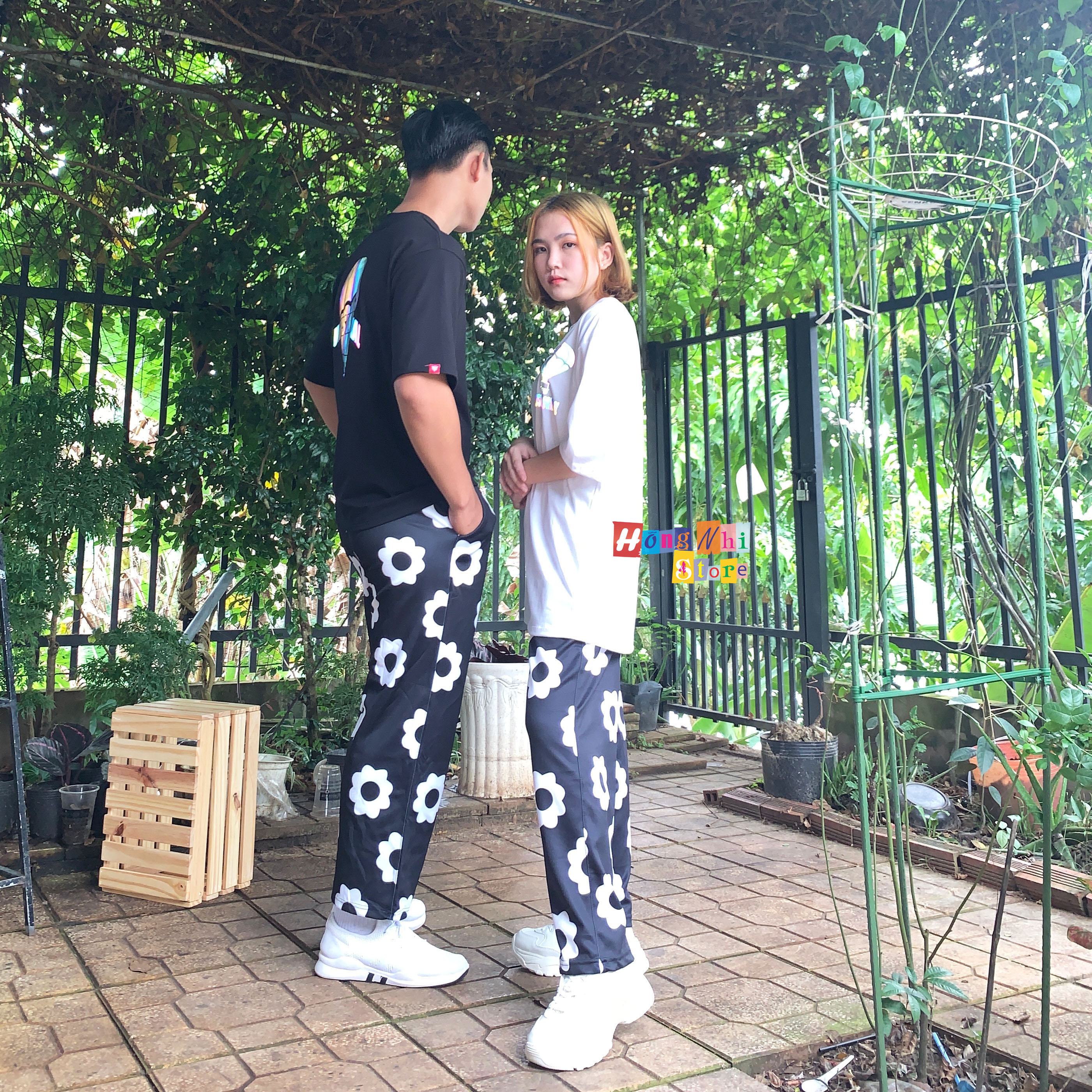 Quần Hoạt Hình Dài Ống Rộng Cartoon Pant Oversize Ulzzang Unisex - MM