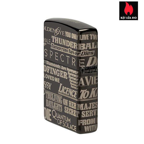 Bật Lửa Zippo 48576 – Zippo James Bond 007 60th Anniversary Collectible High Polish Black