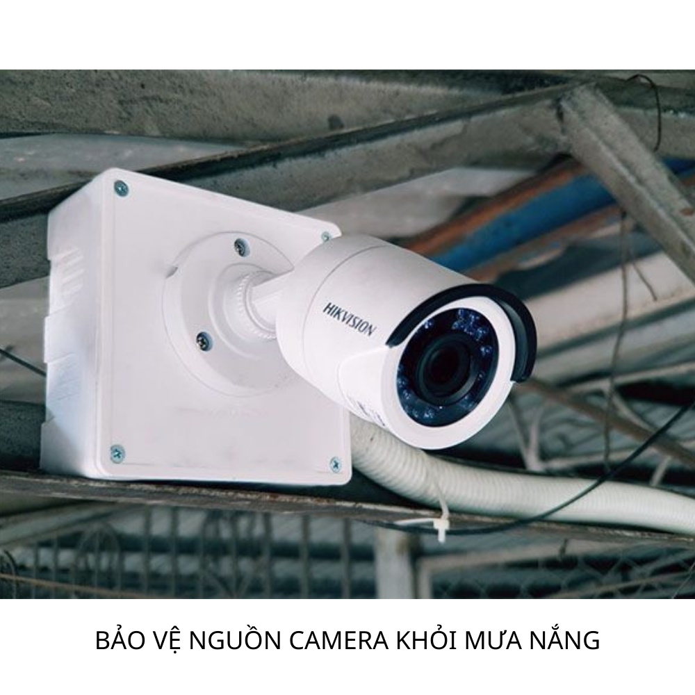 Hộp kỹ thuật bảo vệ nguồn Camera chất liệu nhựa ABS 