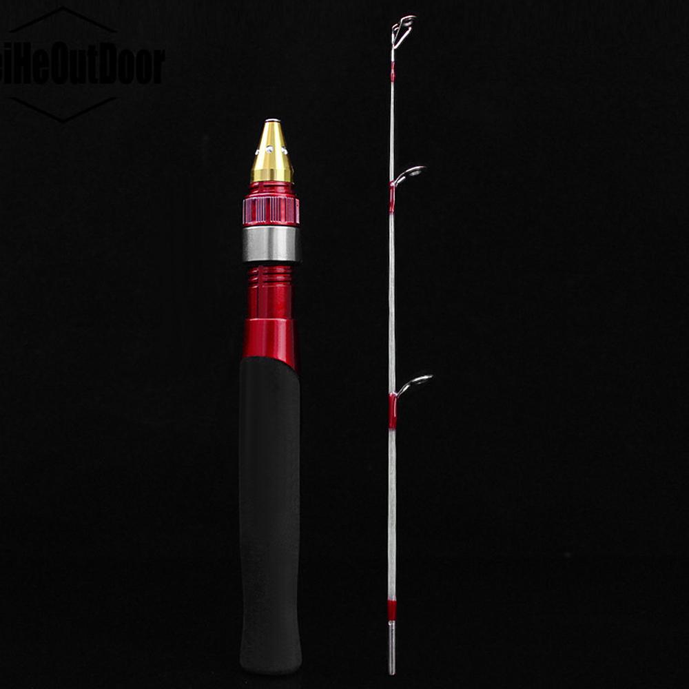 Fishing Rod Combo Spinning Fishing Soft Handle Ice Winter Fishing Rod Carbon Fiber Mini Fishing Rod Tackle Metal Handle