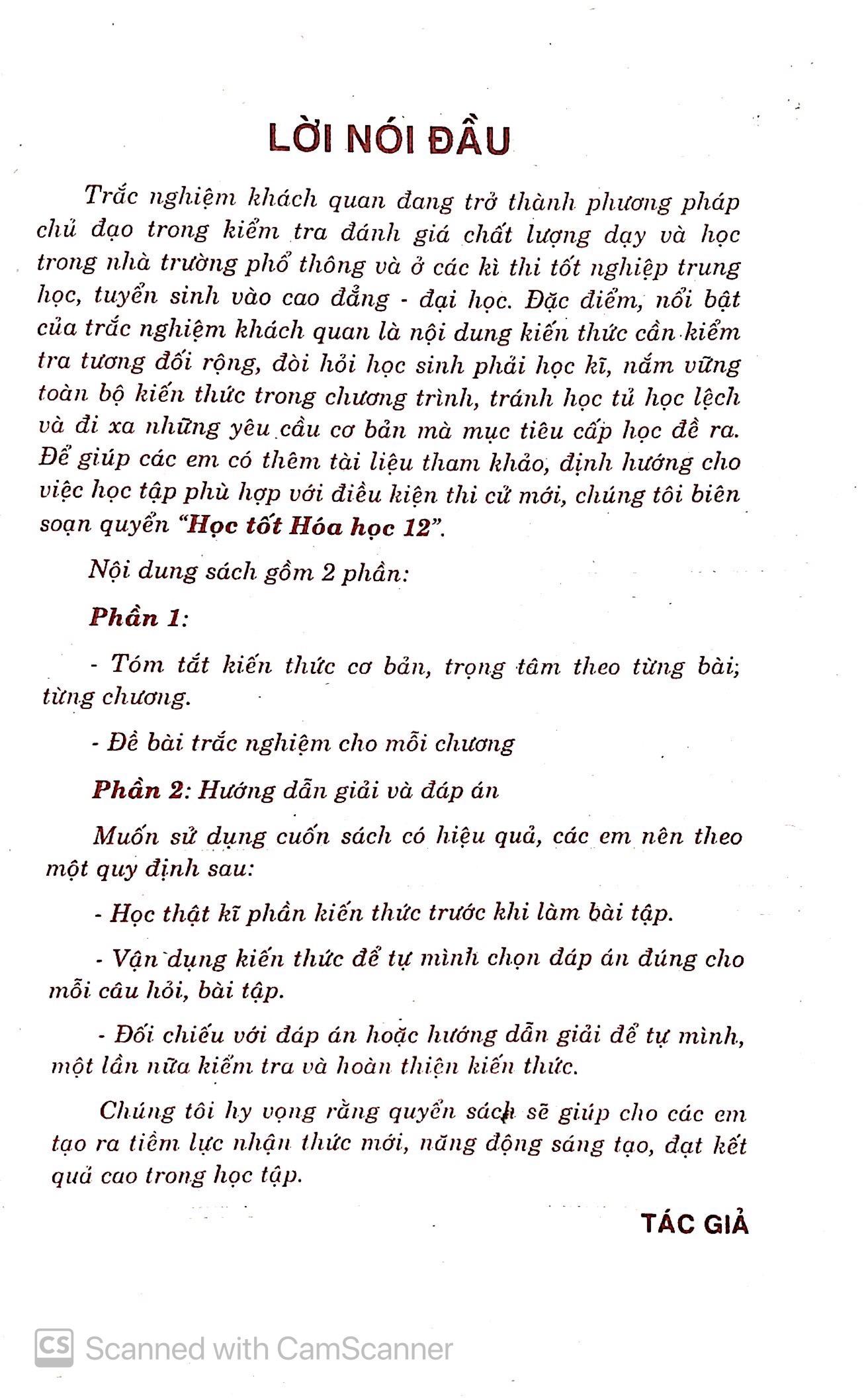 Học Tốt Hóa Học 12