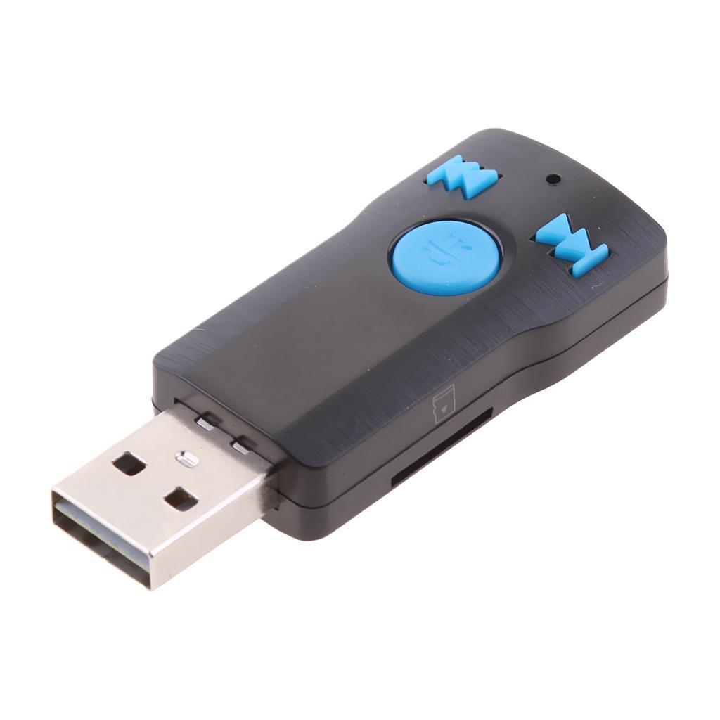 Wireless USB  AUX Audio Stereo Music  Receiver Adapter Mic