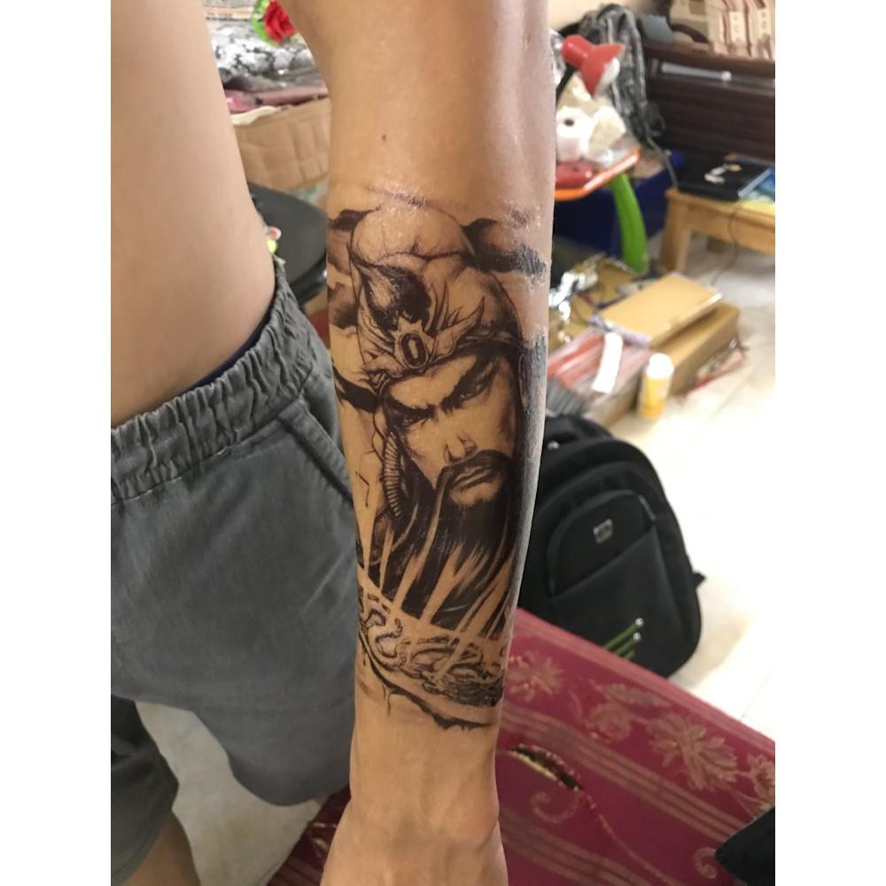 Hình xăm dán halloween bắp tay 15x21cm