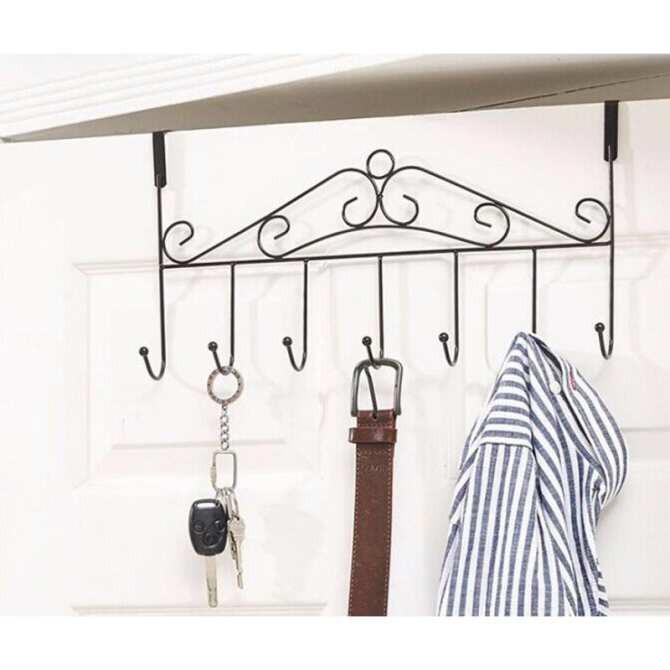 Móc treo đồ sau cửa 7 móc đa năng