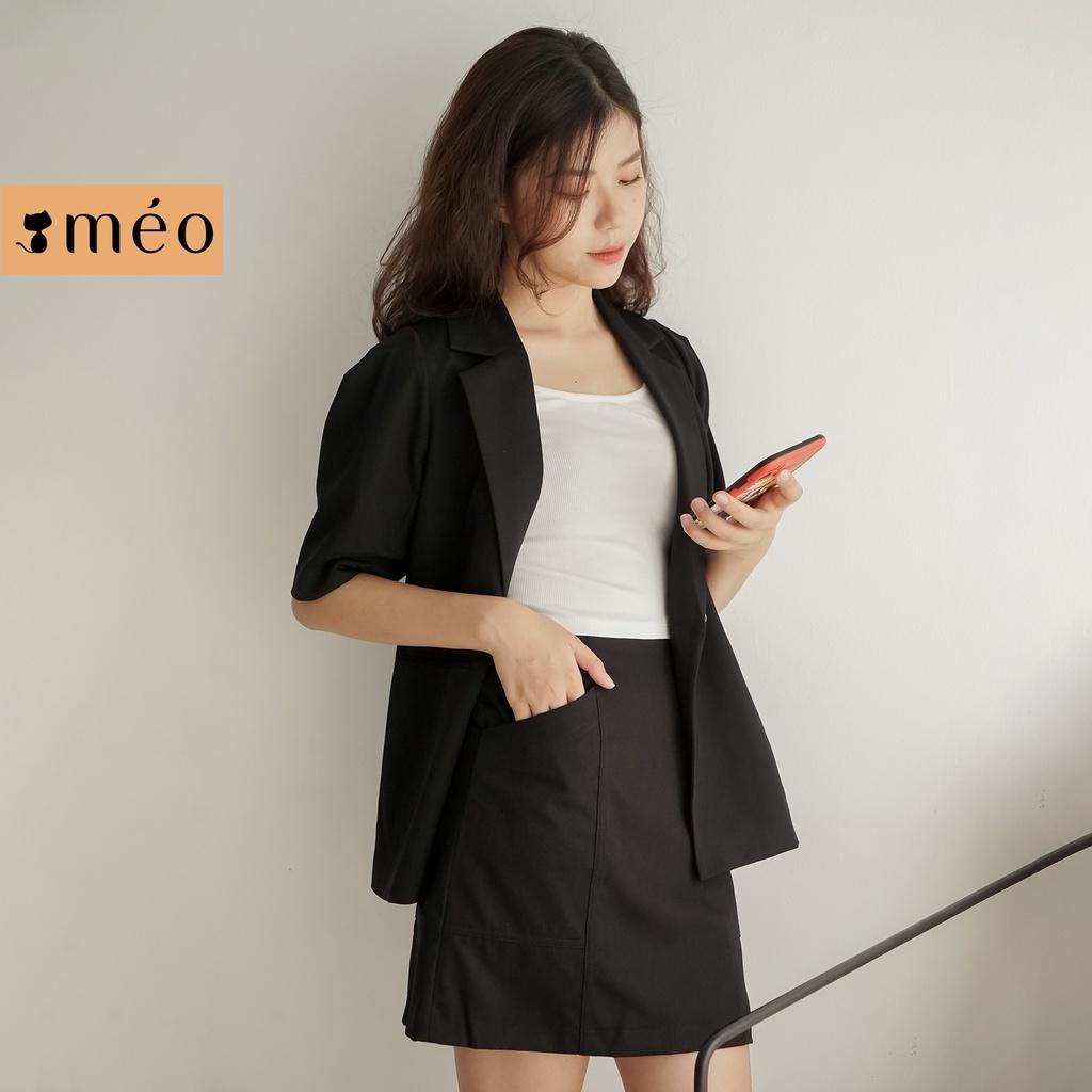 Chân váy nữ Méo shop dáng ngắn chữ a phong cách công sở Ray