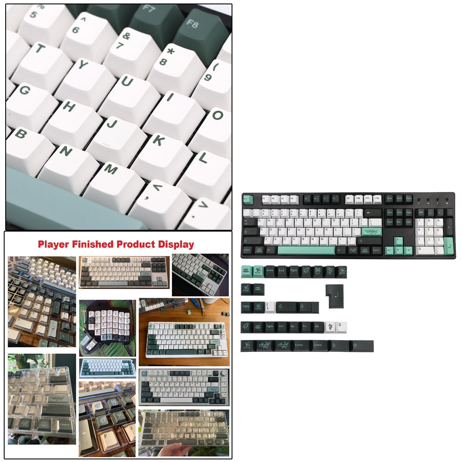 135-Key PBT Garden Theme Keycaps for Cherry 61 64 68 72 98 keys