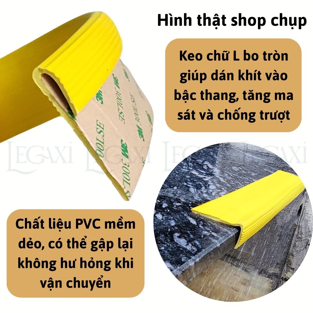 Miếng dán cầu thang bậc thềm chống trượt hình chữ L bám dính chống thấm nước ma sát lớn Legaxi