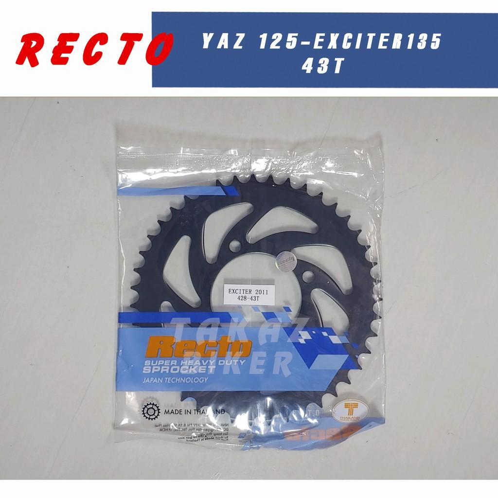 B3 Nhông Hoặc Dĩa 15T x 43T Recto xe Yamaha YaZ / Exciter135cc PKN