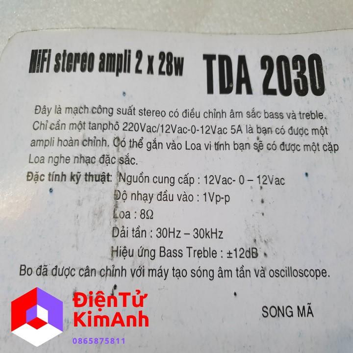 Mạch công suất 2x28w TDA2030