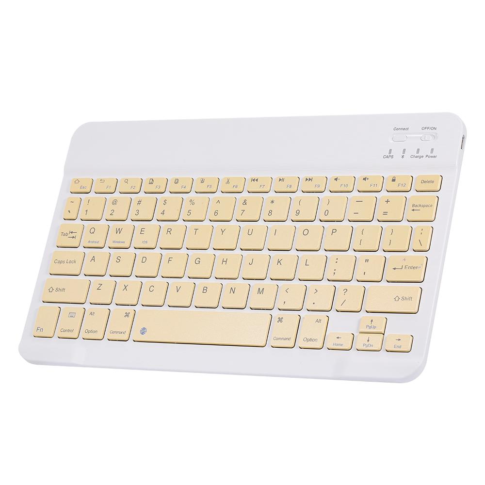 10in Portable BT Keyboard Mouse Combo 78 Keys Rechargeable Mini Keyboard 3-gear DPI Adjustable Mouse Wide Compatibility