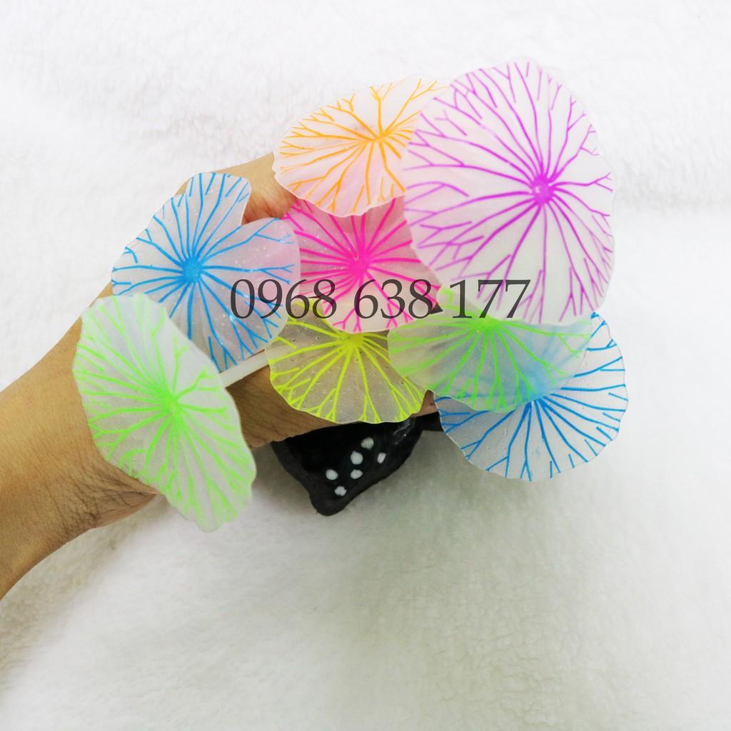 Lá Sen Dạ Quang trang trí bể cá cảnh