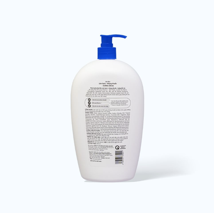 Sữa tắm Pharmacity Làm Sạch, Kháng Khuẩn – Dưỡng ẩm da (Chai 850ml)
