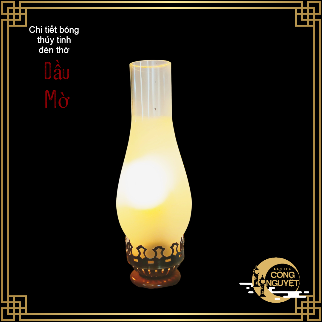 Đôi đèn thờ- đèn trang trí phong cách đèn dầu cổ