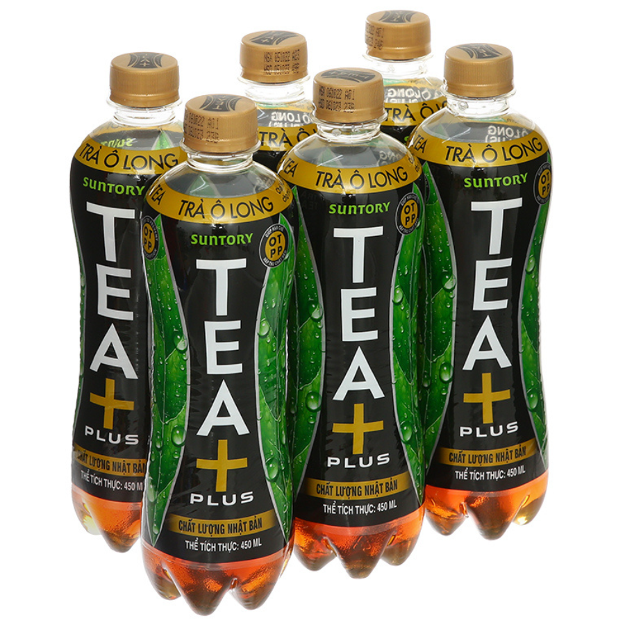 Lốc 6 Chai Trà Ô Long Tea+ Plus (450ml/Chai)