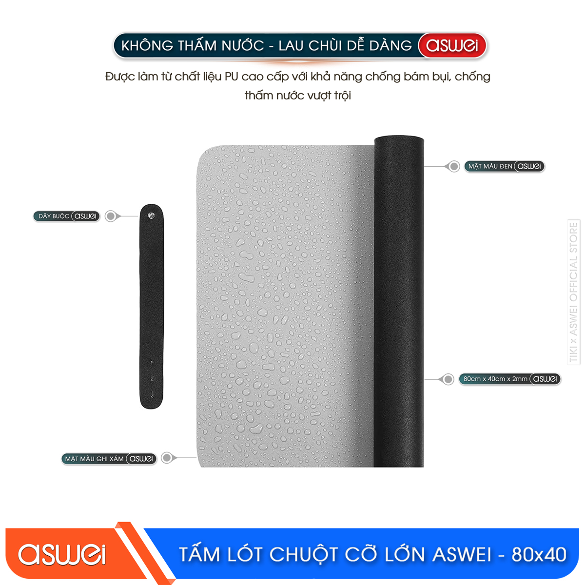Tấm Lót Chuột ASWEI - Hàng Chính Hãng