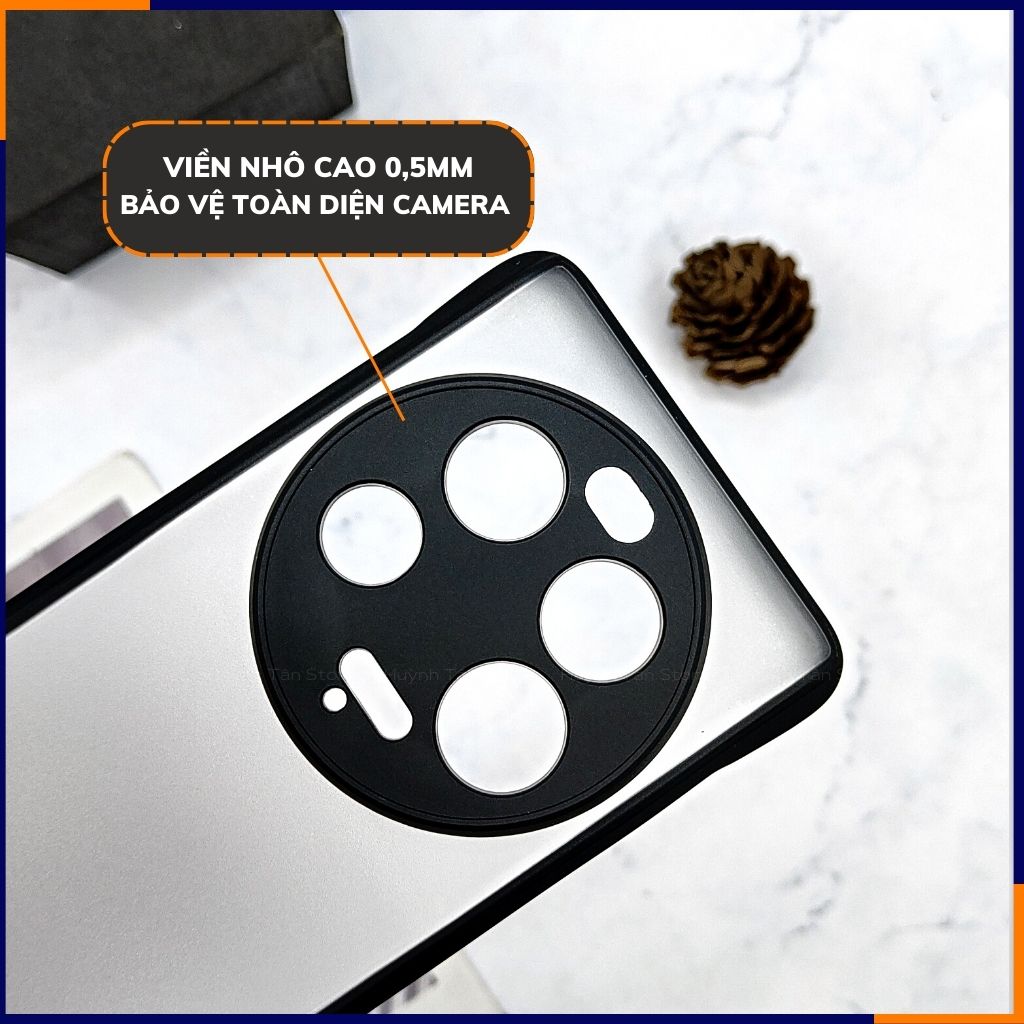 Ốp lưng mi 13 ultra nửa cạnh lưng nhám chống bám vân tay bảo vệ camera phụ kiện điện thoại huỳnh tân store