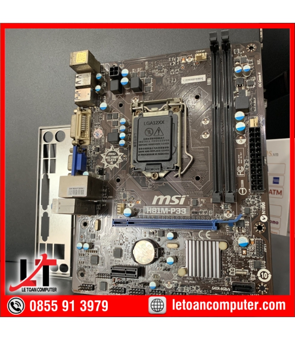 Mainboard MSI H81M-P33 SK 1150  - Hàng Chính Hãng