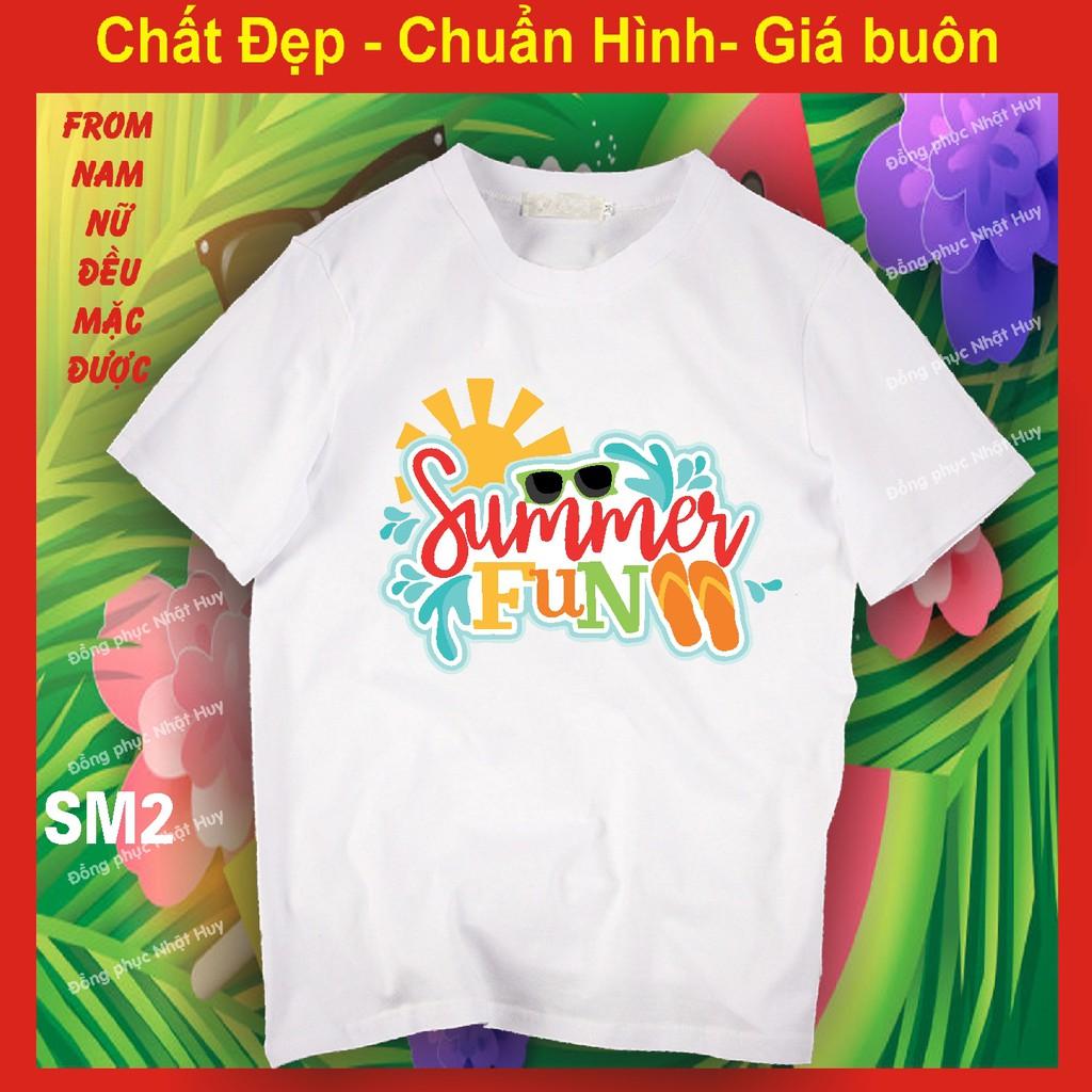 áo đi biển SM29 đủ size,du lịch,chơi,nhóm, hello summer, thun,phông,đồng PHỤC