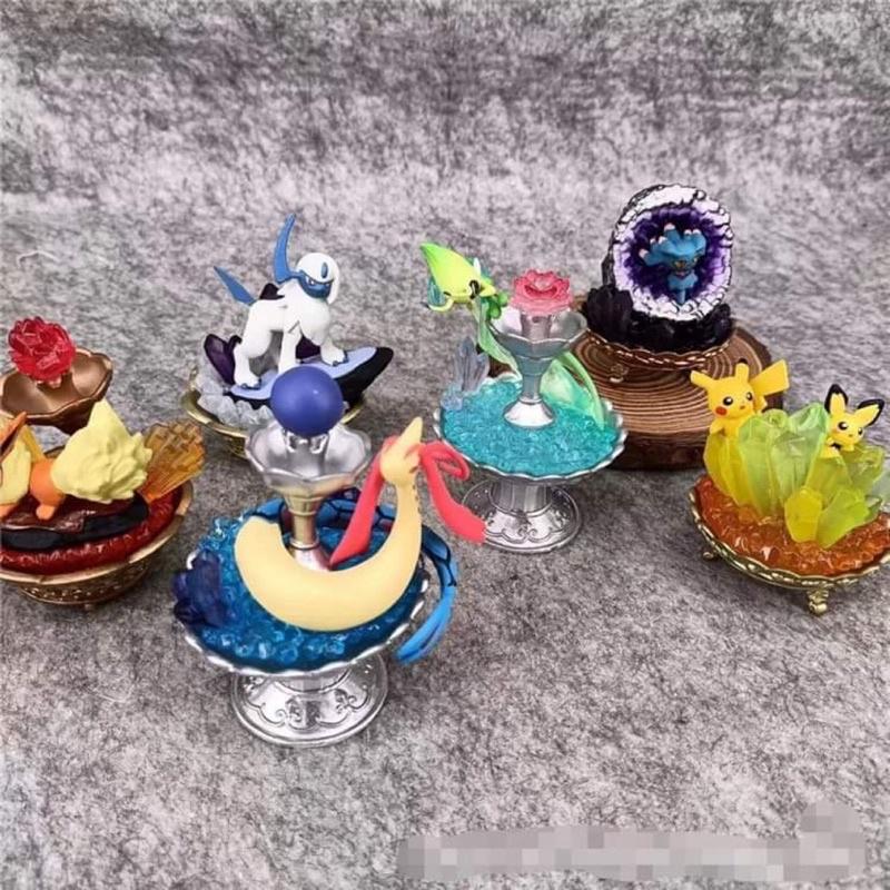 Mô hình sưu tập đá quý Pokemon đồ chơi búp bê trang trí