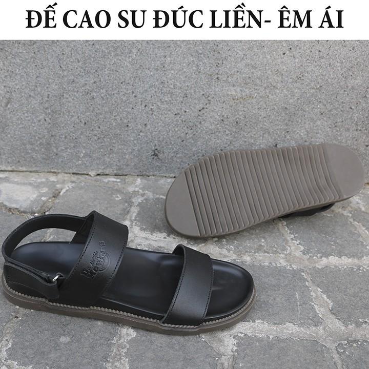 Sandal Nam DE01 -Đế Cao Su Đúc Mềm, Hàng Chuẩn Da Bò