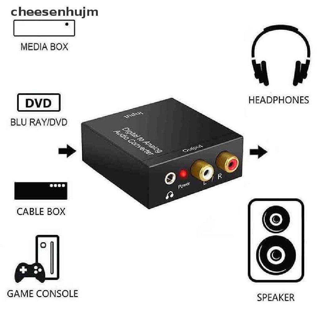 Hộp Chuyển Đổi tín hiệu âm thanh sang Audio AV ( kèm cáp quang)