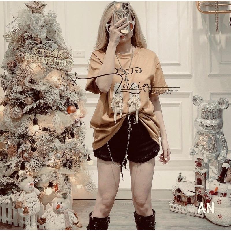 Áo phông Gu đôi giày buộc dây