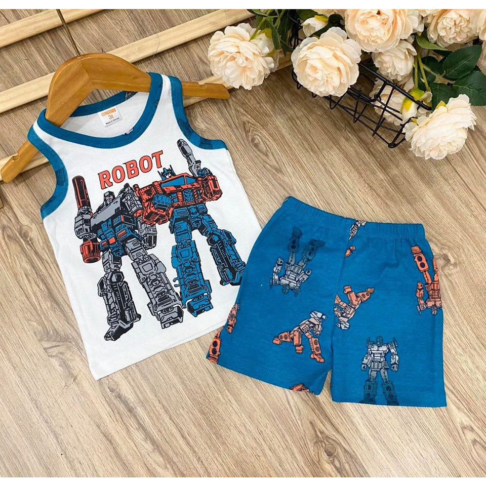 COMBO 3 BỘ BA LỖ IN HÌNH CUTE CHO BÉ