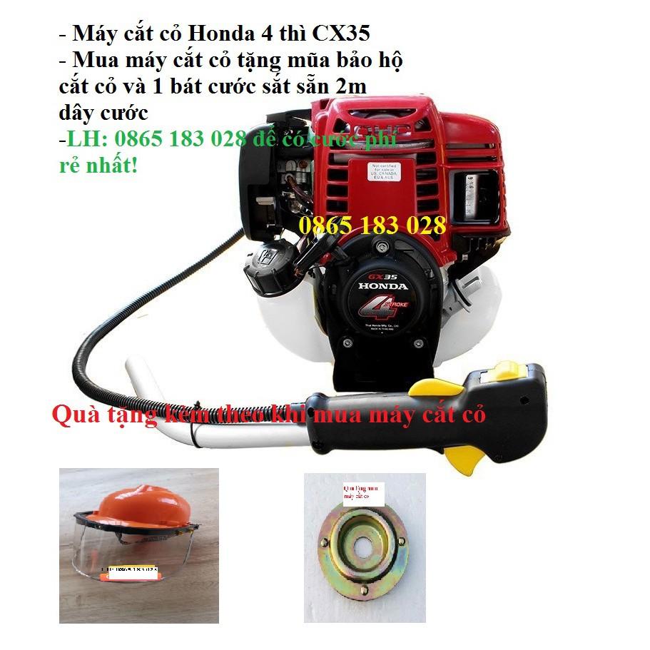 Máy cắt cỏ GX35, tiêu chuẩn Honda, may cat co bảo hành uy tin 1 đổi 1, tặng kèm mũ cắt cỏ và bát cước