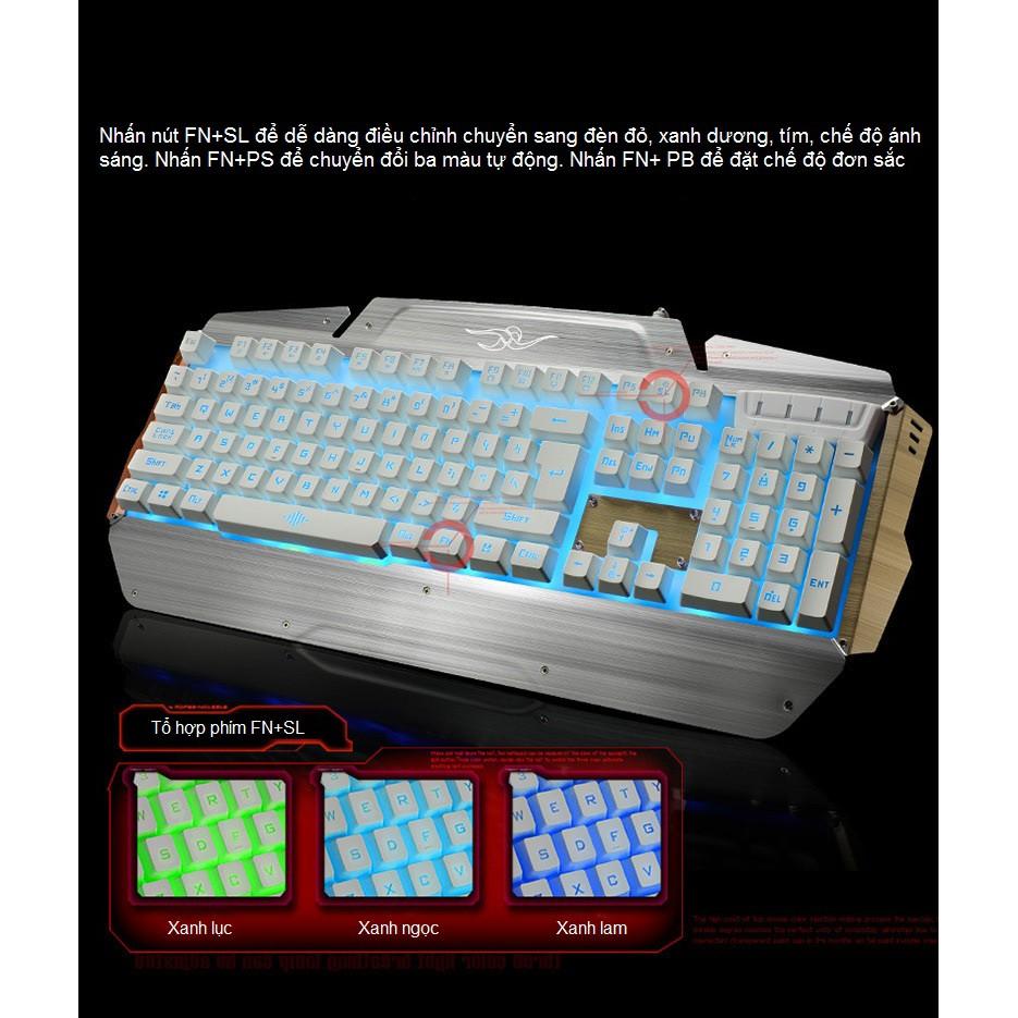 Bộ Bàn Phím Giả Cơ Và Chuột Gaming 2700 Cao Cấp