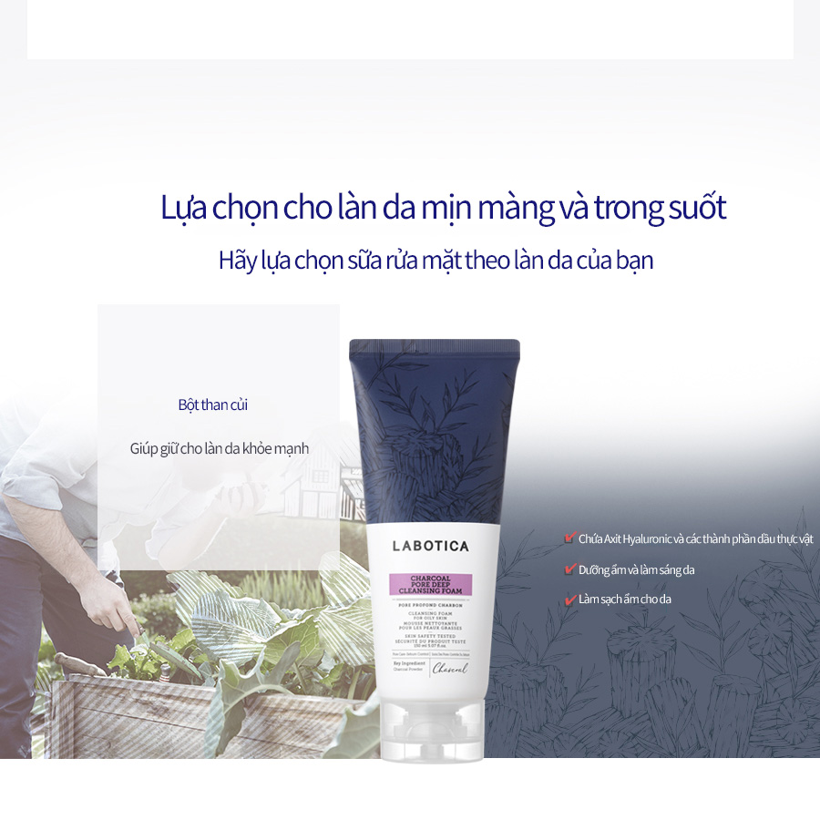 Sữa rửa mặt làm sạch lỗ chân lông Aqua Tree Charcoal Pore Deep Cleansing Foam