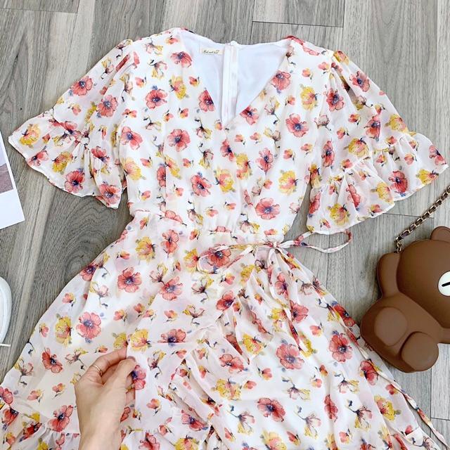 Đầm hoa viền bèo #cosan