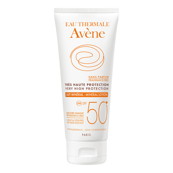 Lotion chống nắng bảo vệ cao SPF 50 cho da kích ứng Avène High Protection Mineral Lotion SPF50 (100ml)