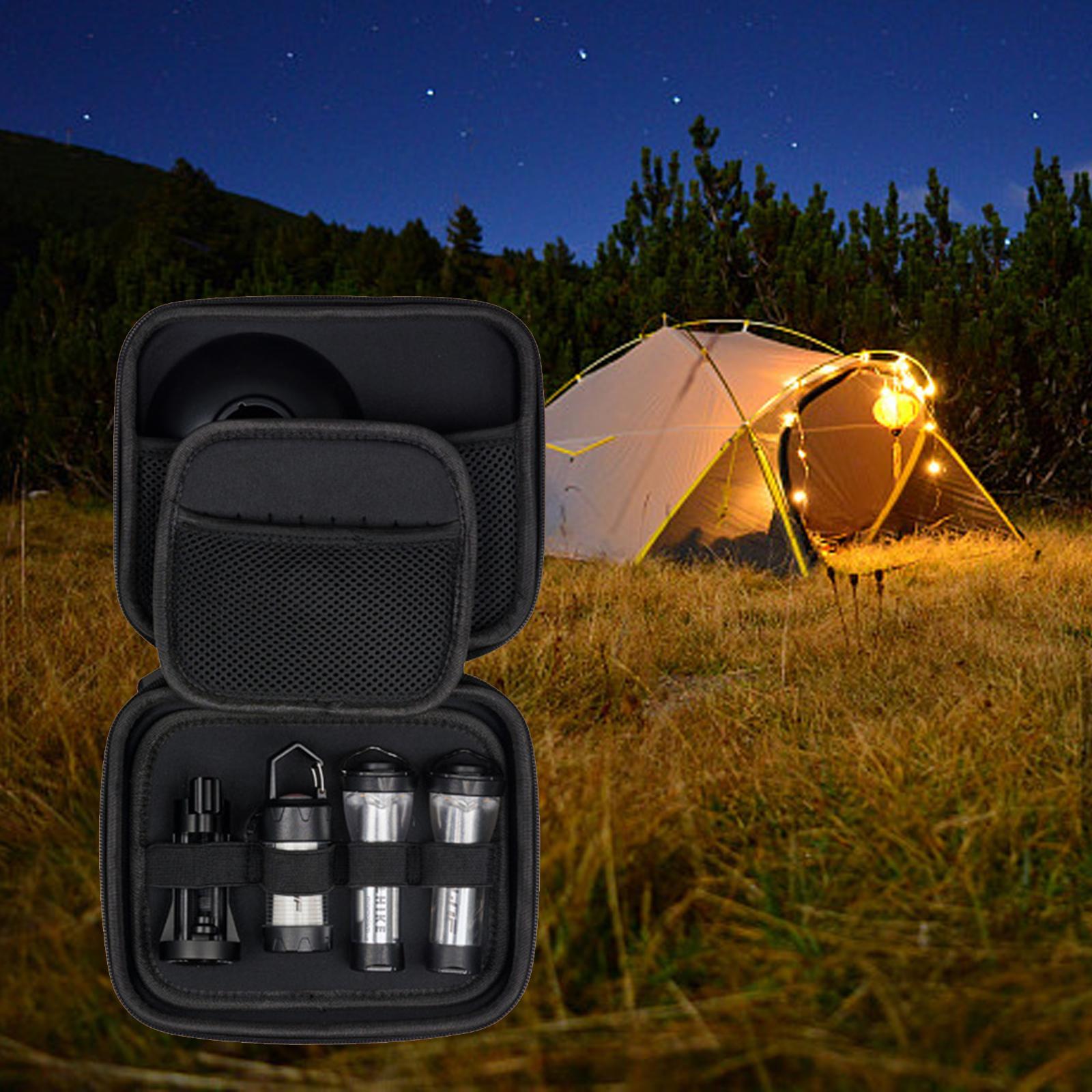 Portable Camping Light Storage Bag Holder Organizer Protector Cover Tent Lamp Case for Travel Camping Outdoor