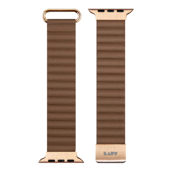 Dây LAUT Novi Luxe Cho Apple Watch Series 1~9/ SE/ Ultra 1/2 (42/44/45/49mm) Làm Từ Da Thuần Chay Mềm Mại Khóa Nam Châm Hàng Chính Hãng