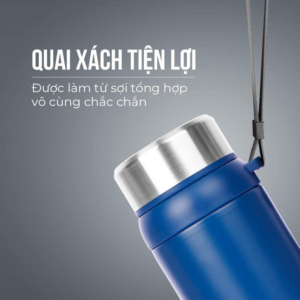 Phích Giữ Nhiệt 3 lớp Inox 304, Tráng bạc Elmich EL-3682 - Hàng Nhập Khẩu Chính Hãng