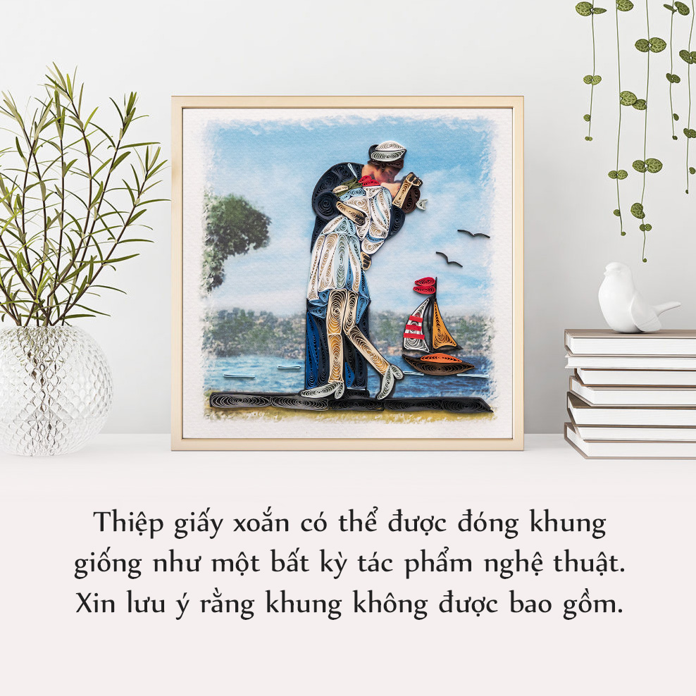 Thiệp Giấy Xoắn Tình Yêu - NCC-L1503