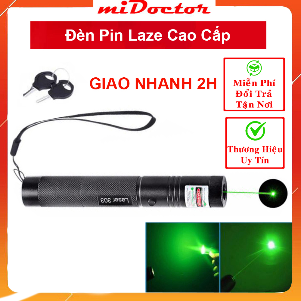 Đèn Pin Laze miDoctor Cao Cấp SD Lazer 303 Full Hộp - Chính Hãng