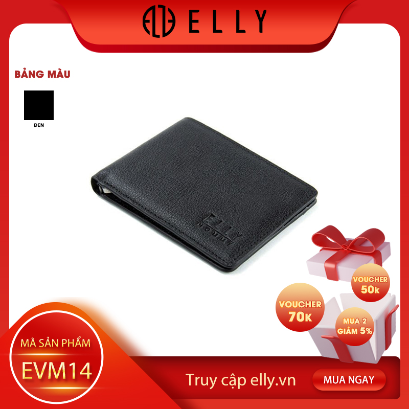 Ví nam da thật ELLY HOMME- EVM14