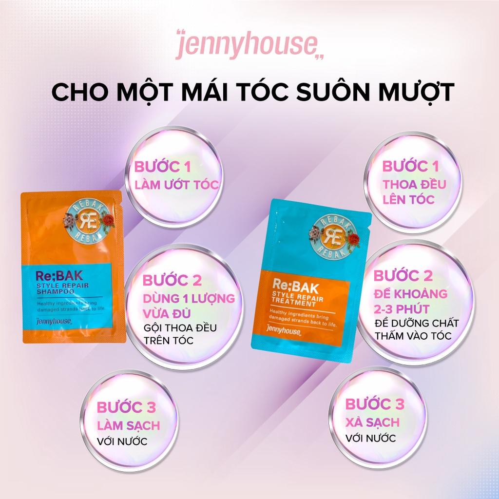 Mẫu Thử Dầu Gội, Dầu Xả JENNY HOUSE Healthy Re:Bak Style Repair 5ml - Dưỡng Tóc Khô Xơ Rối