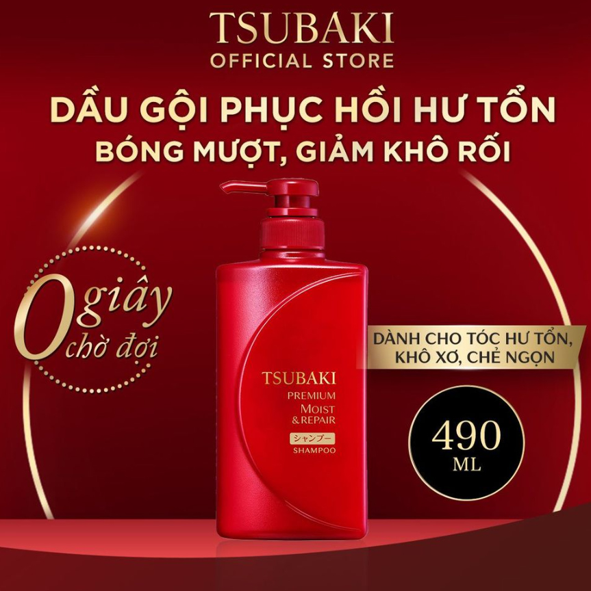 [Hàng Nhật nội địa tem Nhật] Bộ Dầu Gội Premium Repair Nuôi Dưỡng Tóc, Phục Hồi Tóc Gãy Rụng 490ml