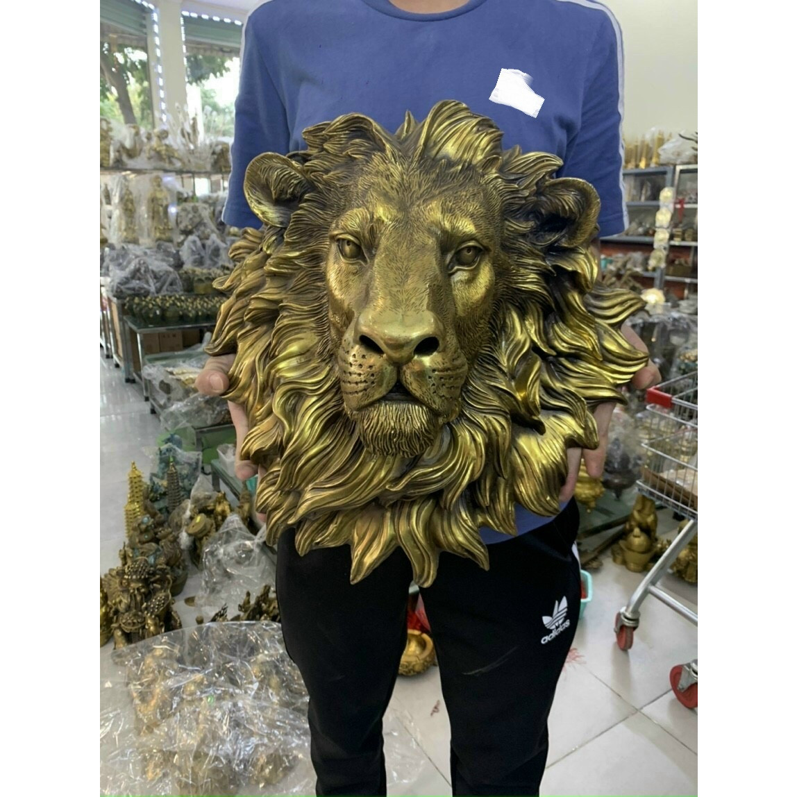 Mặt hổ sư tử - decor treo tường