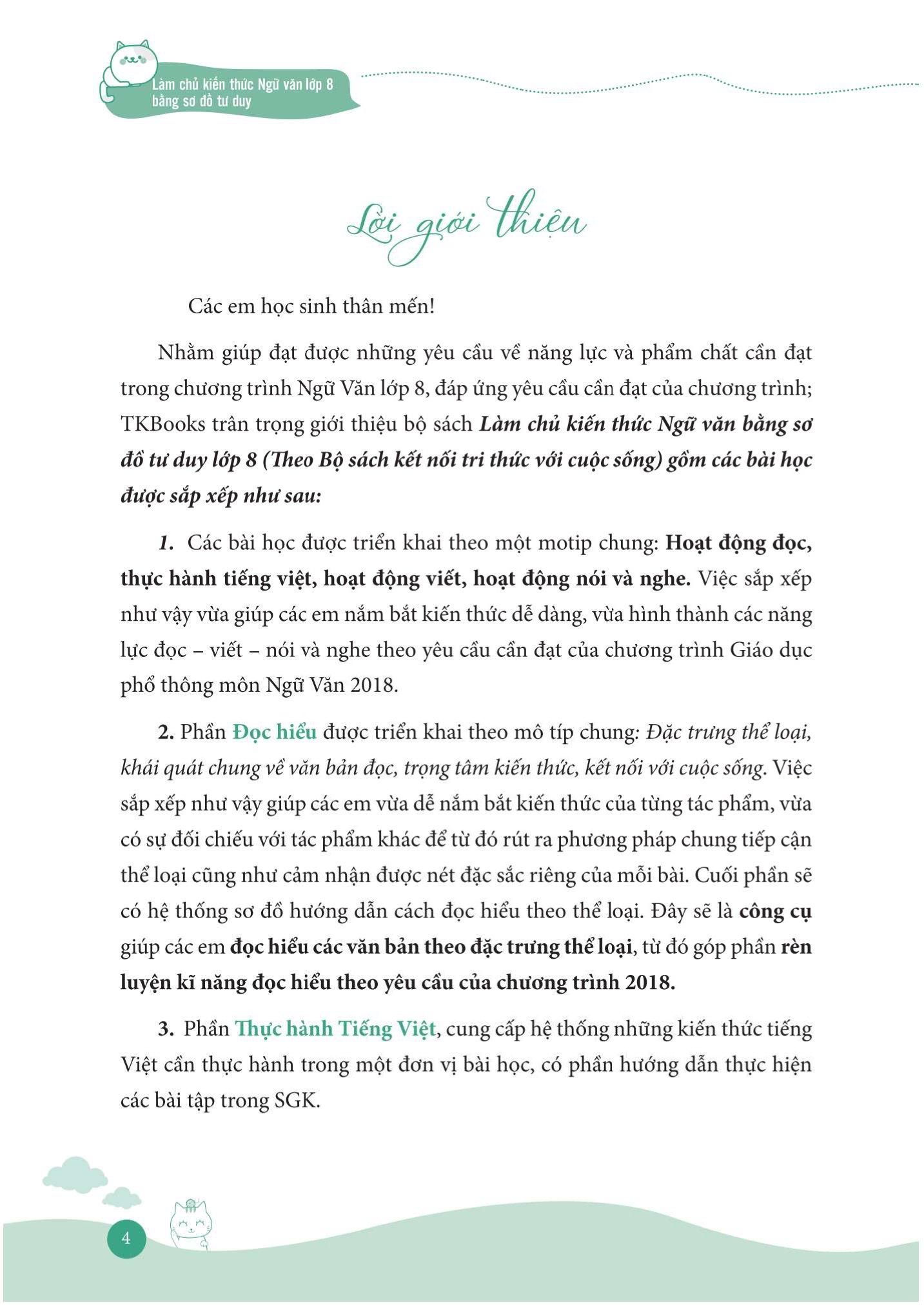 Làm Chủ Kiến Thức Ngữ Văn Bằng Sơ Đồ Tư Duy Lớp 8 - Tập 1 (Theo Chương Trình Của Bộ Sách Kết Nối Tri Thức Với Cuộc Sống)
