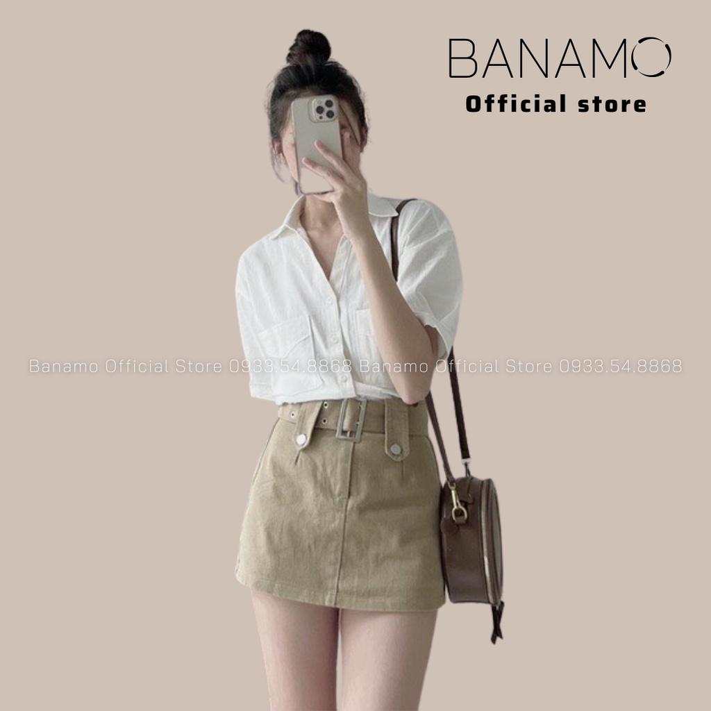 Áo sơ mi cổ v có 3 màu co chị em lựa chọn 3934