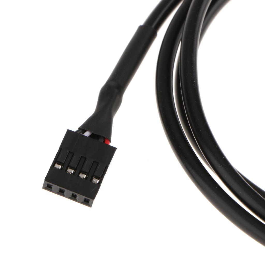 AUX Audio Cable + Switch Socket Black