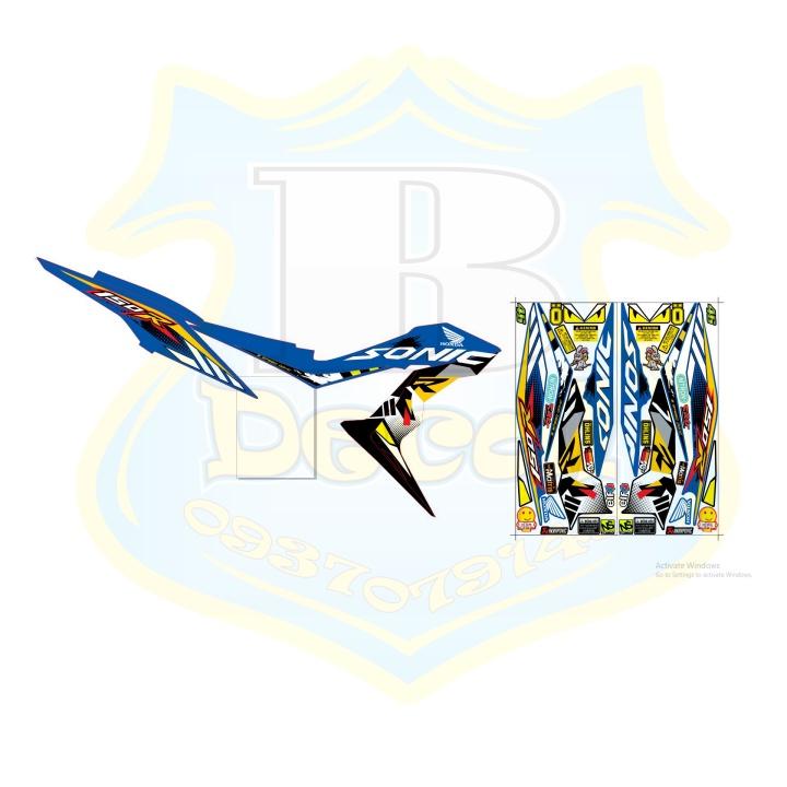 Tem rời dành cho sonic 150 xanh