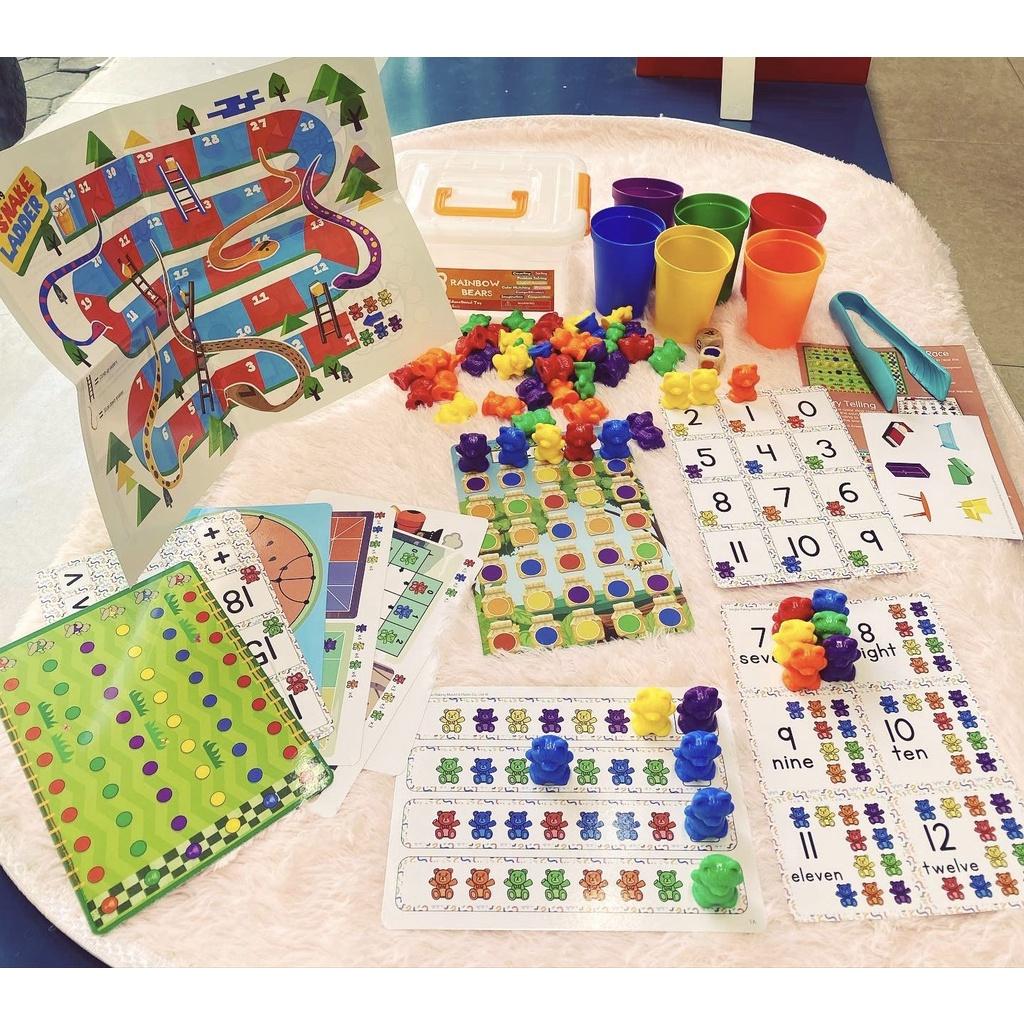 ️ĐỒ CHƠI GIÁO DỤC HOT NHẤT️ BỘ HỌC LIỆU COUNTING BEARS GẤU CẦU VỒNG GIÚP BÉ HỌC TOÁN VÀ PHÂN BIỆT MÀU SẮC