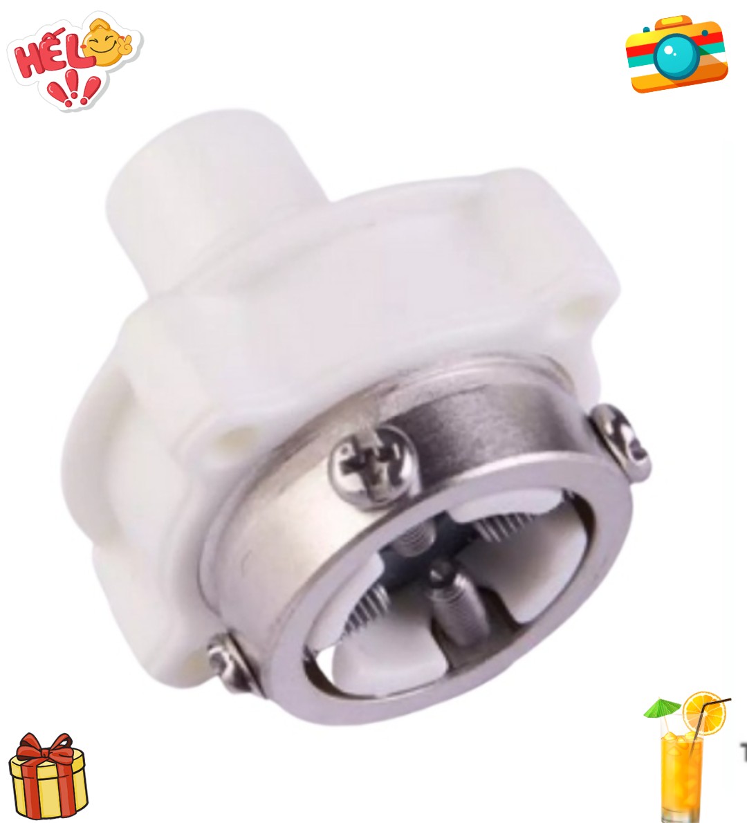 Béc Đầu 4 Ốc Gắn Nối Dây Cấp Nước Máy Giặt