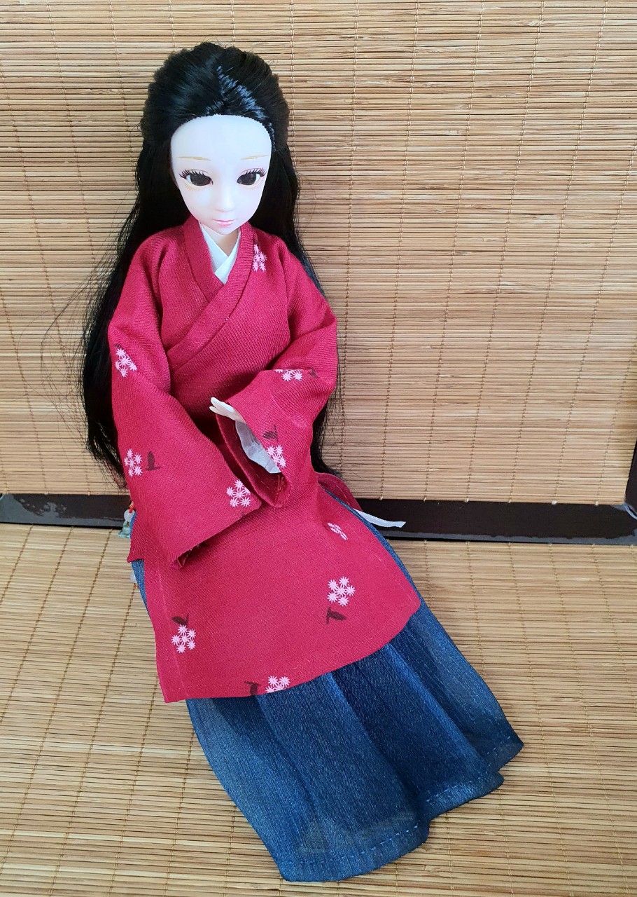 Cổ phục Việt cho búp bê 1/6 - Việt phục giao lĩnh thời Lê - Cổ trang bjd 30cm