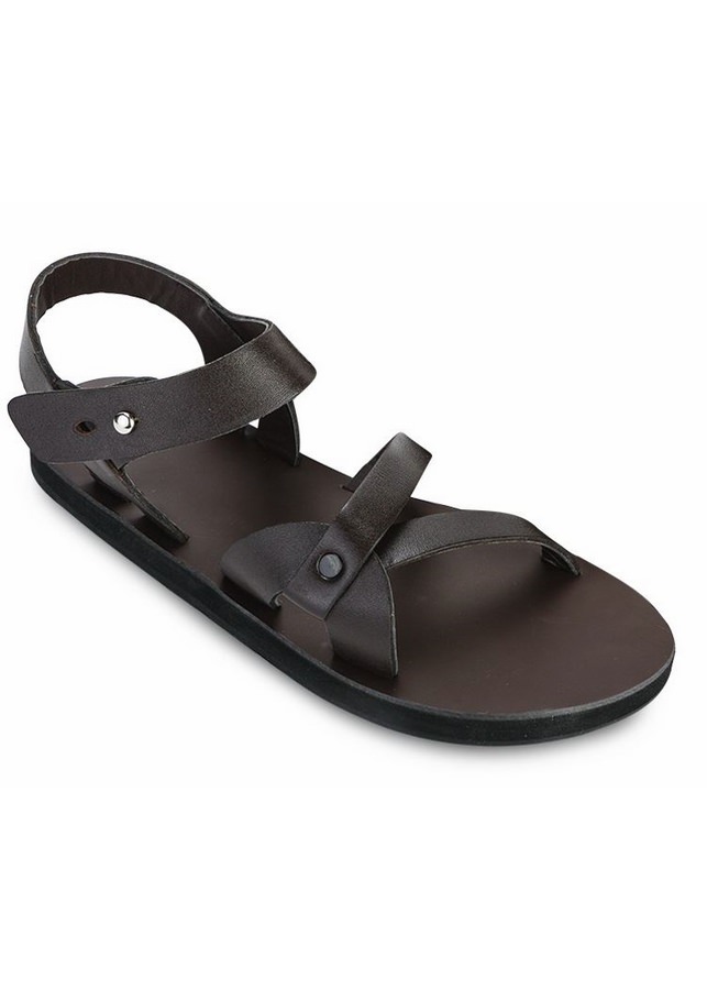 Giày Sandal Da Nam Casual - Nâu