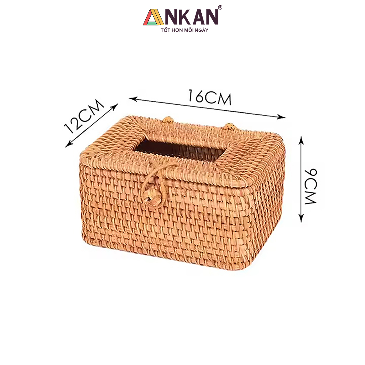 Hộp Đựng Khăn Giấy Mây Tre Đan Tự Nhiên Cao Cấp – Hộp Khăn Giấy Trang Trí Bàn, Decor Nhà Hàng Khách Sạn